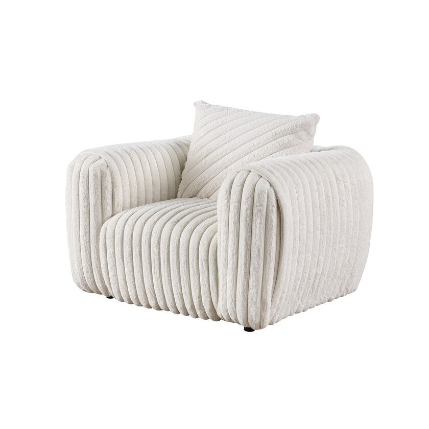 Eli S8809 3-Piece Living Room Set White