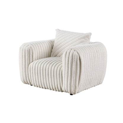 Eli S8809 3-Piece Living Room Set White