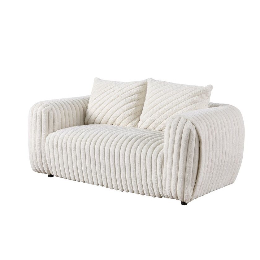 Eli S8809 3-Piece Living Room Set White