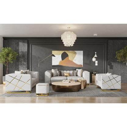 S901 Designer Sofa Set Off White