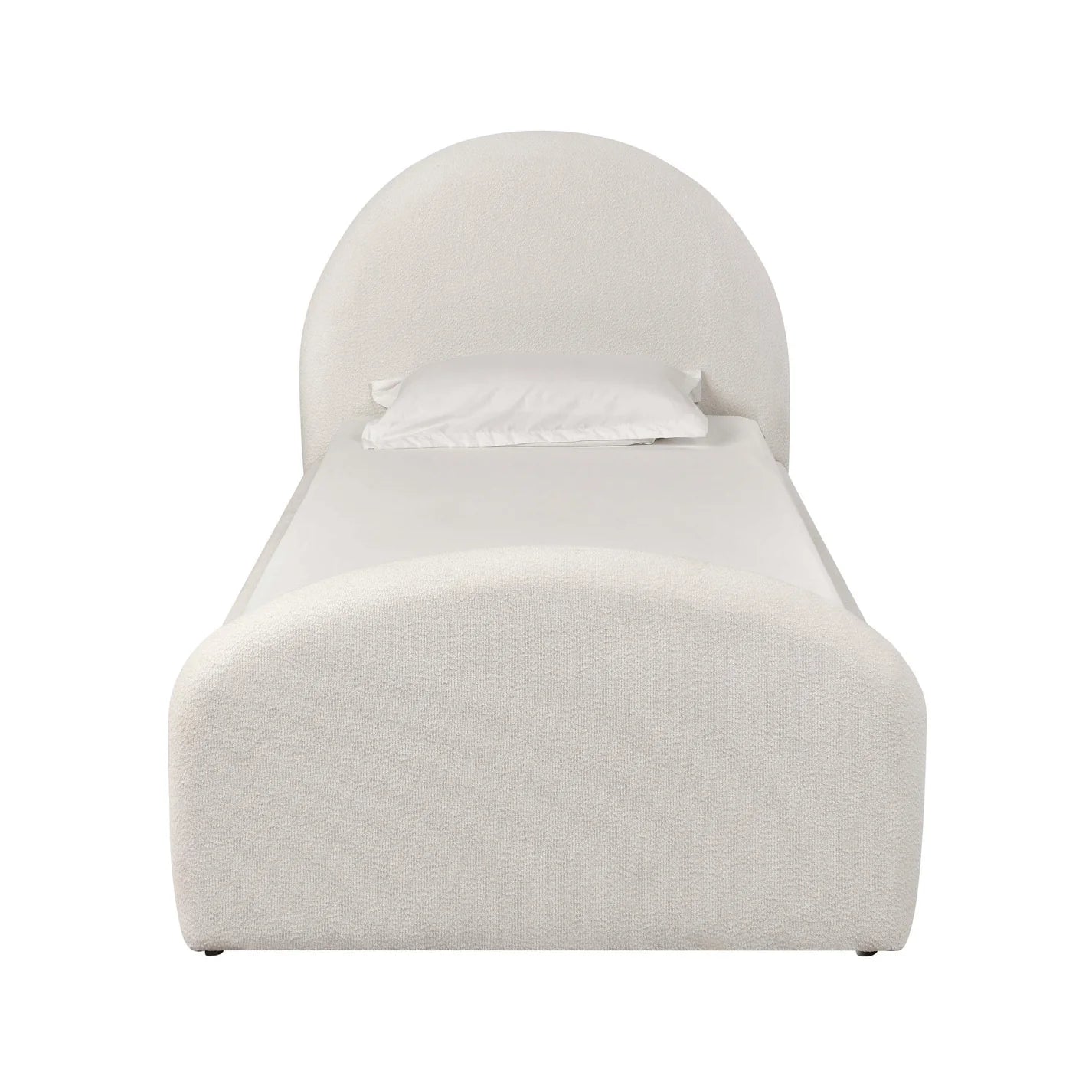 Moon Rose Upcycled Chenille Twin Trundle Bed