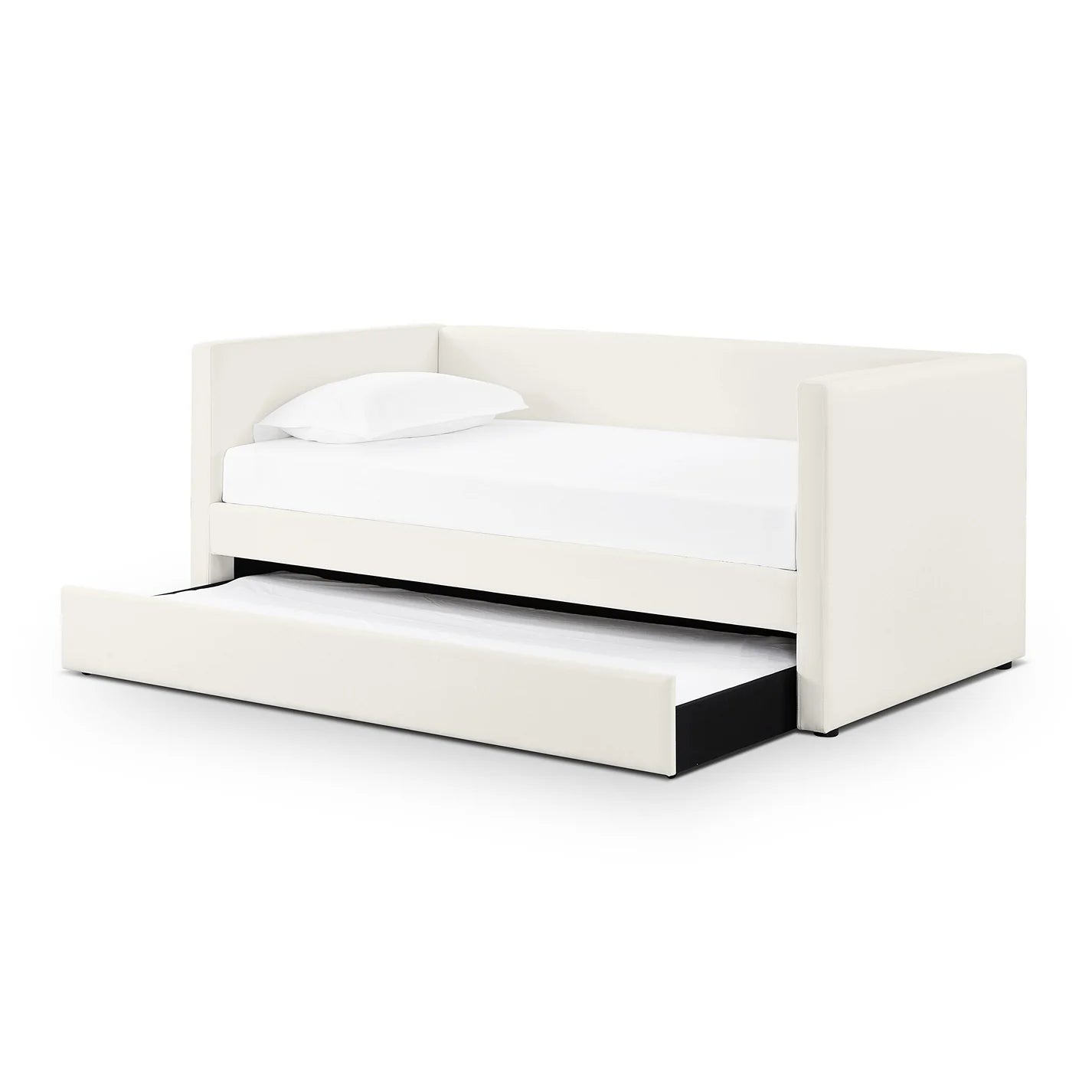 Alice Linen Twin Trundle Bed