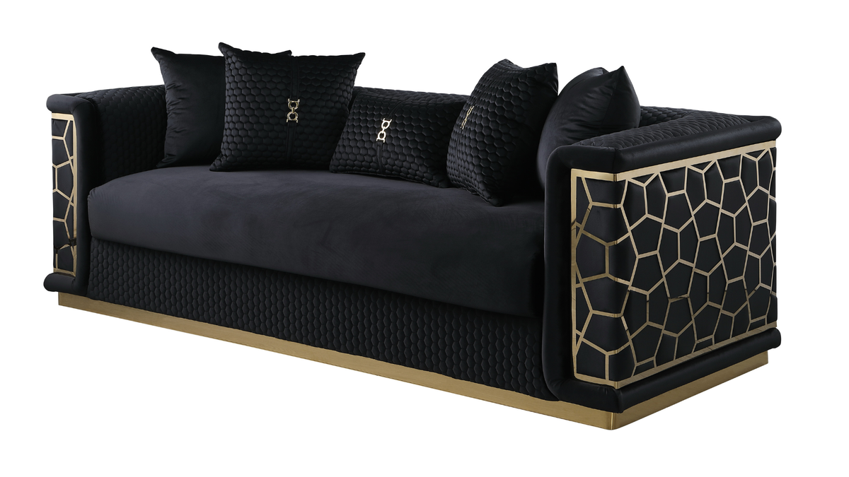 S1015 Stella Sofa Black