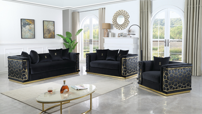 S1015 Stella Sofa Black