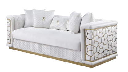 S1015 Stella Living Room Set White