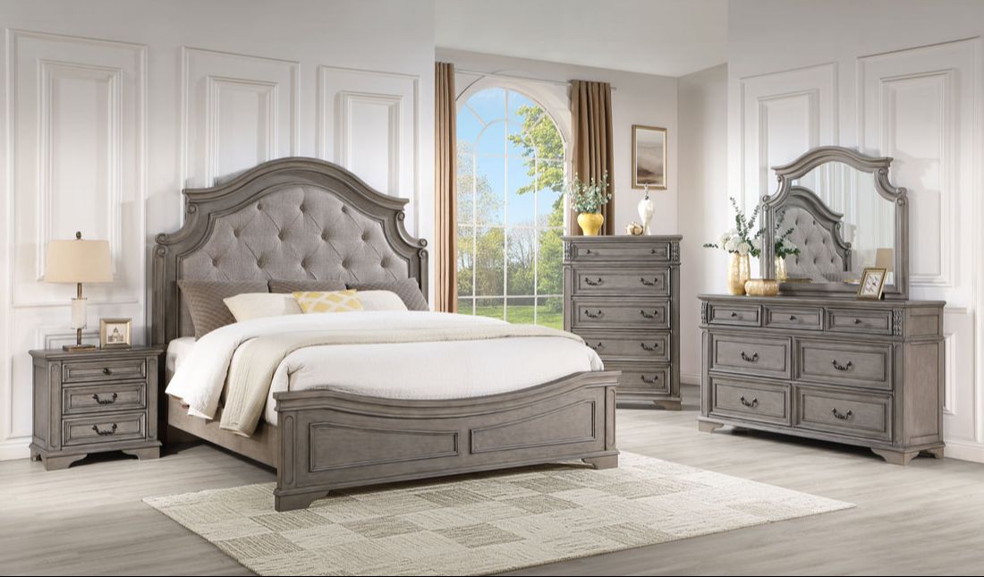 B6010 Bedroom Set Antique Grey