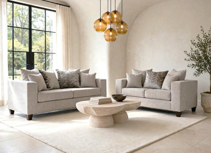 110-Dove Sofa and Loveseat Set Grey
