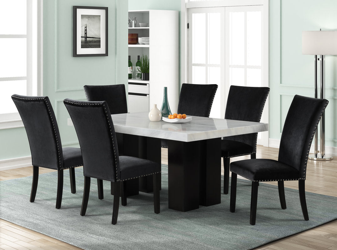 1220 7-Piece Dining Set Black