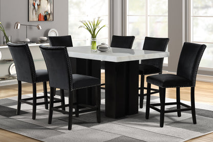 2220 7-Piece Counter Height Dining Set Black