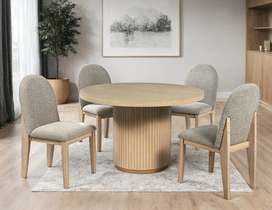 Laila Light Wood 5-Piece Dining Set