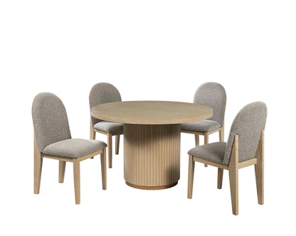 Laila Light Wood 5-Piece Dining Set