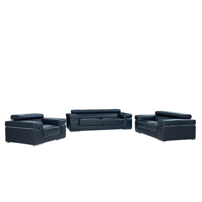 MI-8020 Soho 3-Piece Living Room Set Black