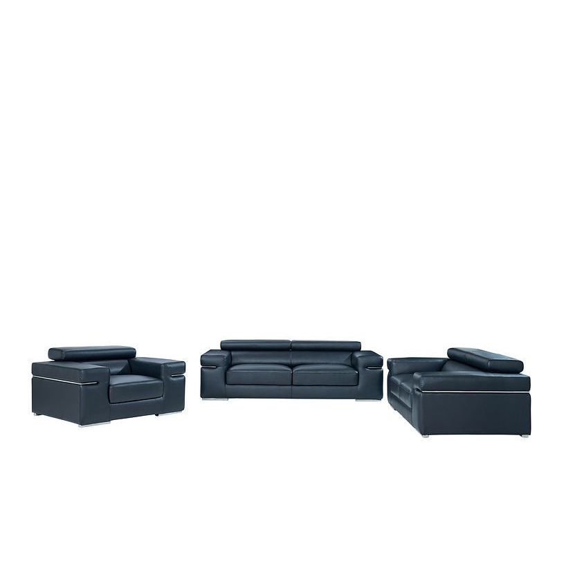 MI-8020 Soho 3-Piece Living Room Set Black
