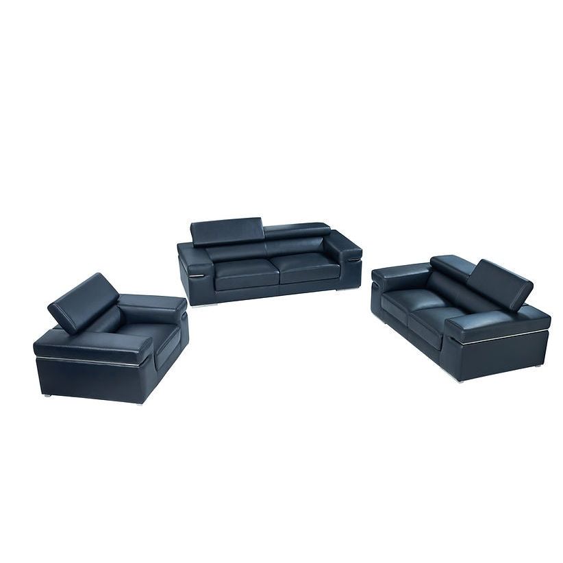MI-8020 Soho 3-Piece Living Room Set Black