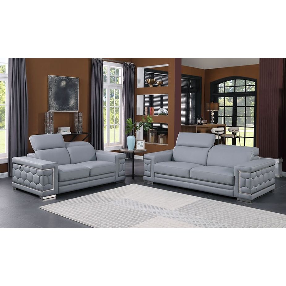 MI-1250 Favo 2-Piece Living Room Set Light Blue
