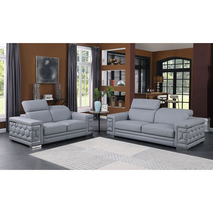 MI-1250 Favo 2-Piece Living Room Set Light Blue