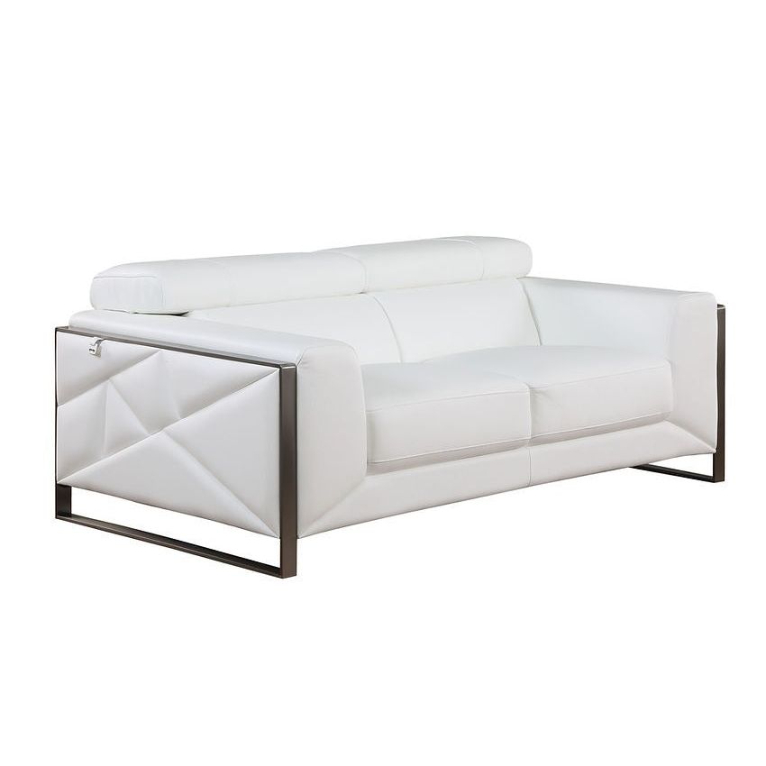 Giorgio MI-989 Leather Living Room Set White