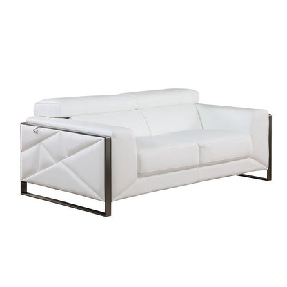 Giorgio MI-989 Leather Living Room Set White