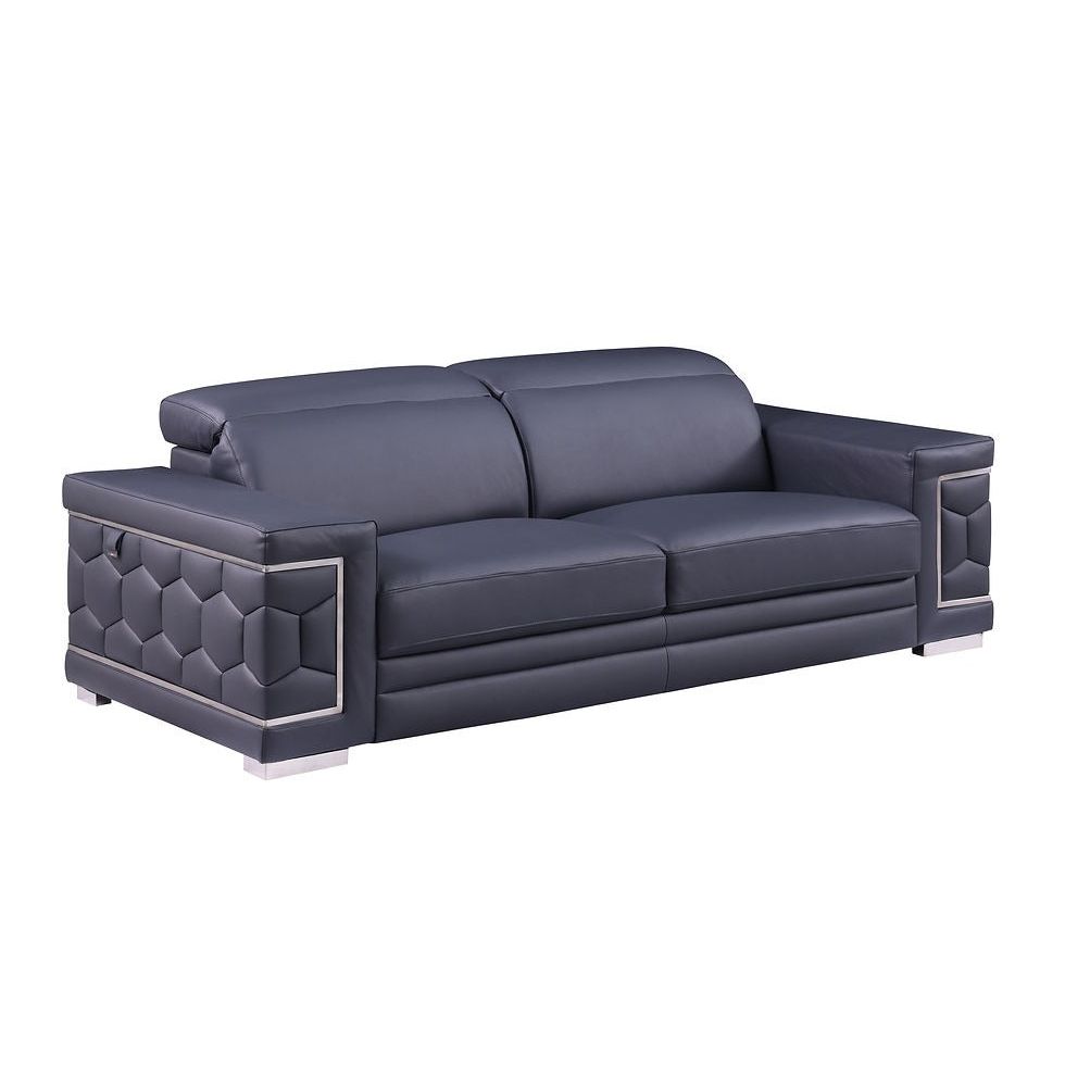 MI-1250 Favo 3-Piece Living Room Set Dark Navy