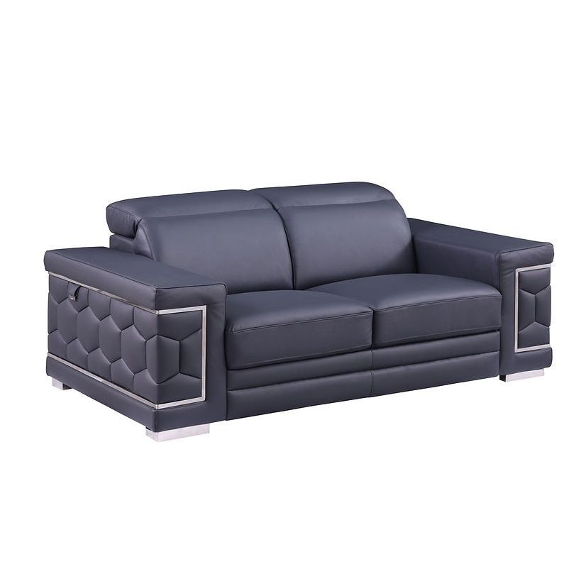 MI-1250 Favo 3-Piece Living Room Set Dark Navy