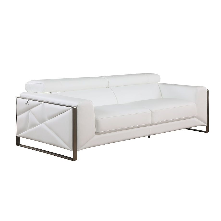 Giorgio MI-989 Leather Living Room Set White