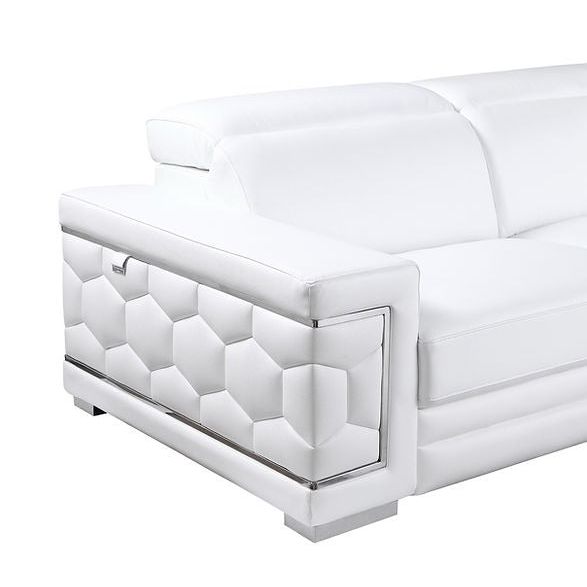 MI-1250 Favo 3-Piece Living Room Set White
