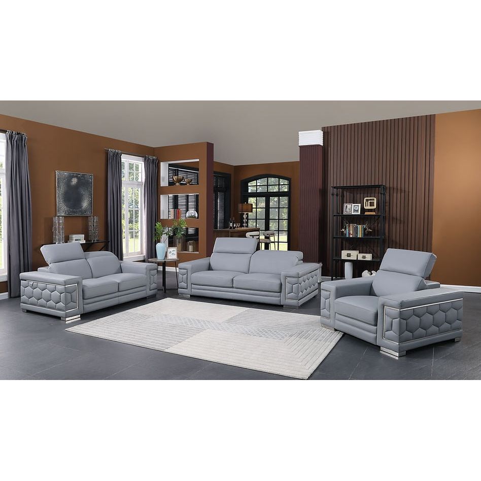 MI-1250 Favo 2-Piece Living Room Set Light Blue