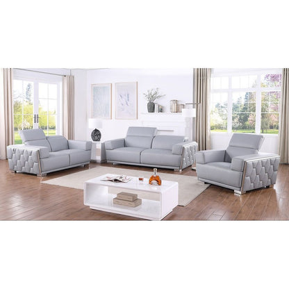 MI-1245 Hexor 3-Piece Living Room Set Light Blue