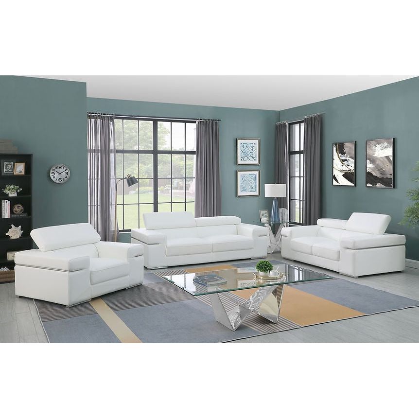 MI-8020 Soho 3-Piece Living Room Set White