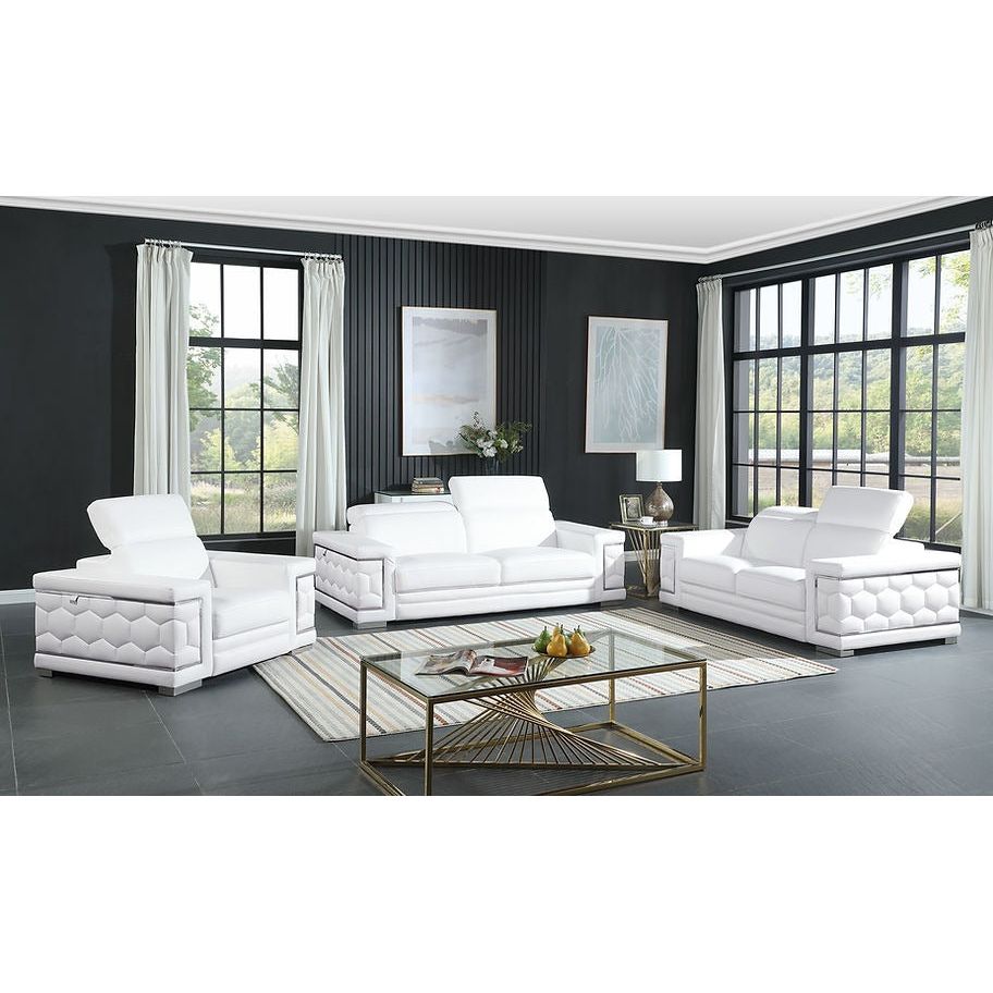 MI-1250 Favo 3-Piece Living Room Set White