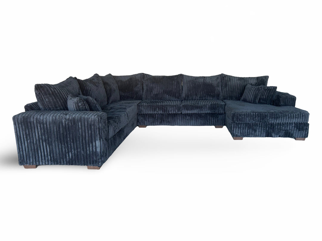 Big Texan 4pcs Sectional (BLACK)