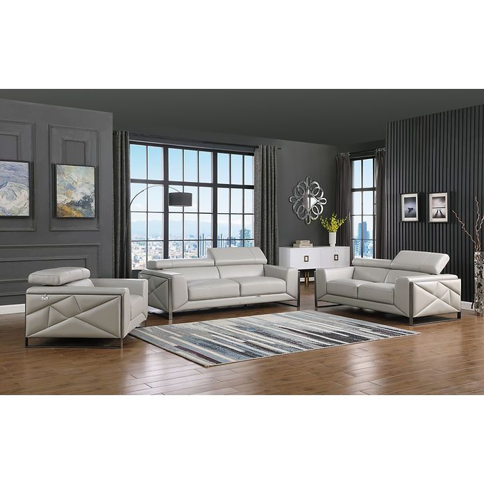 Giorgio MI-989 Living Room Set Light Grey