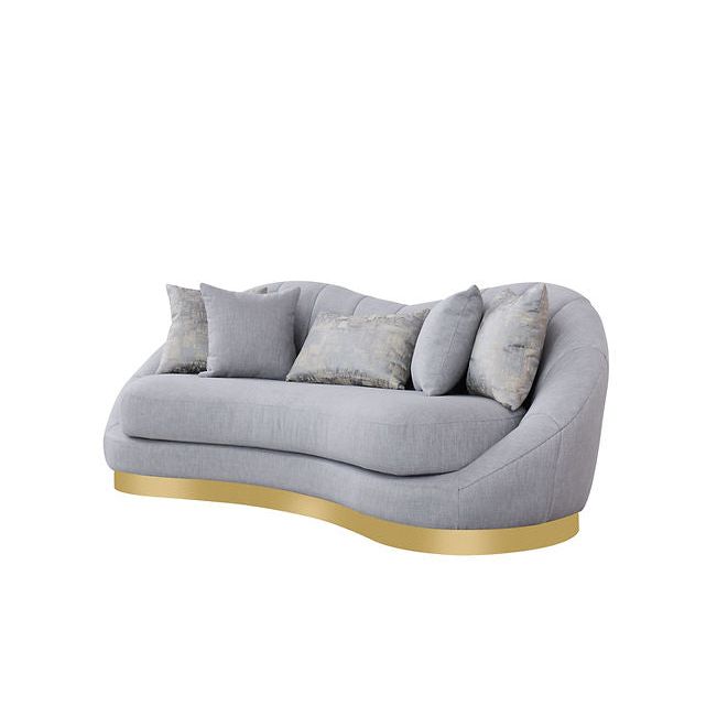 Olena S4046 Sofa and Loveseat Set Dove Grey