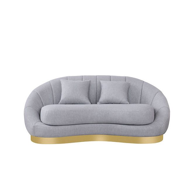 Olena S4046 Sofa and Loveseat Set Dove Grey