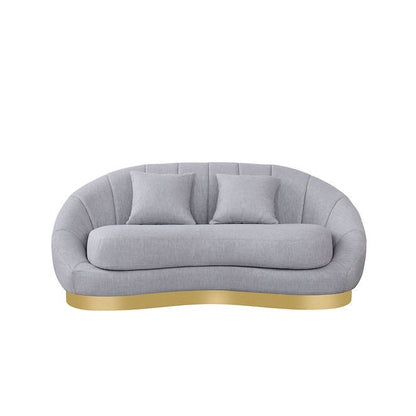 Olena S4046 Sofa and Loveseat Set Dove Grey