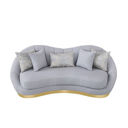 Olena S4046 Sofa and Loveseat Set Dove Grey