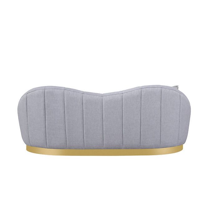 Olena S4046 Sofa and Loveseat Set Dove Grey