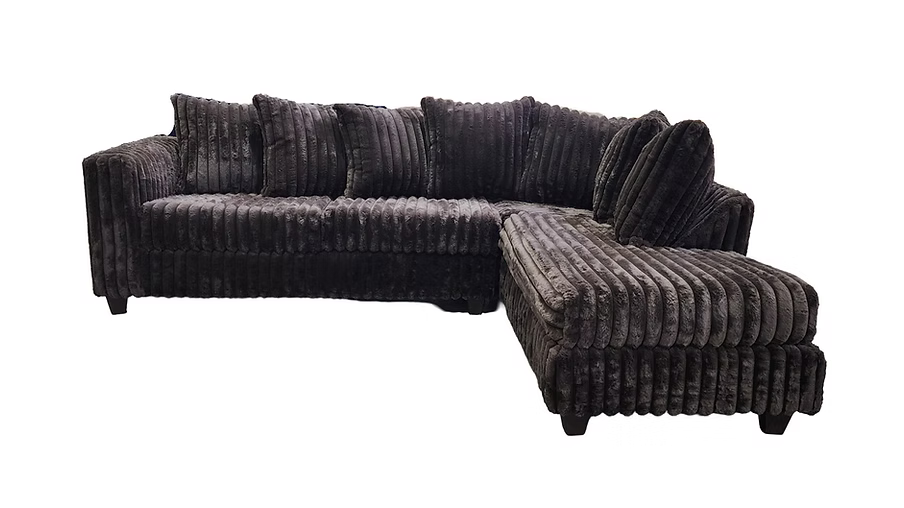 Fluffy L-Shape Sectional Sofa