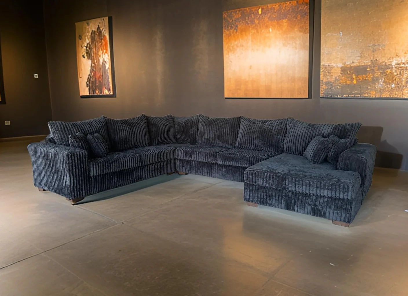 Big Texan 4pcs Sectional (BLACK)