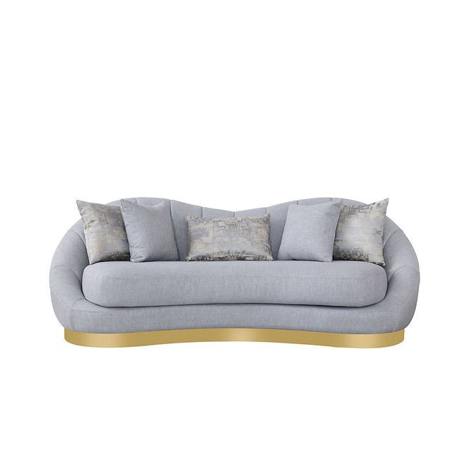 Olena S4046 Sofa and Loveseat Set Dove Grey
