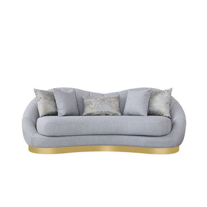 Olena S4046 Sofa and Loveseat Set Dove Grey