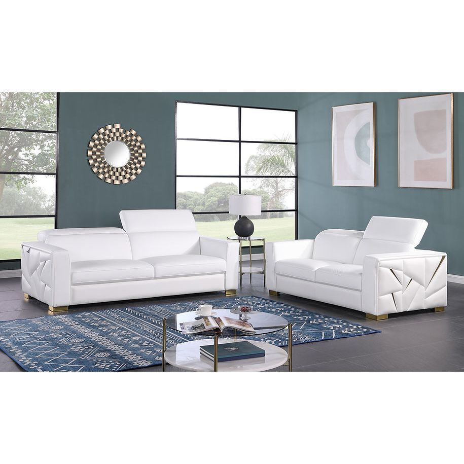 MI-1240 Astra Living Room Set White