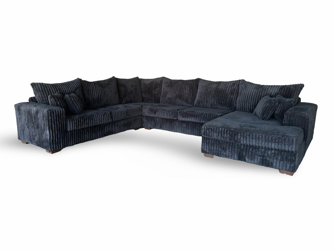 Big Texan 4pcs Sectional (BLACK)