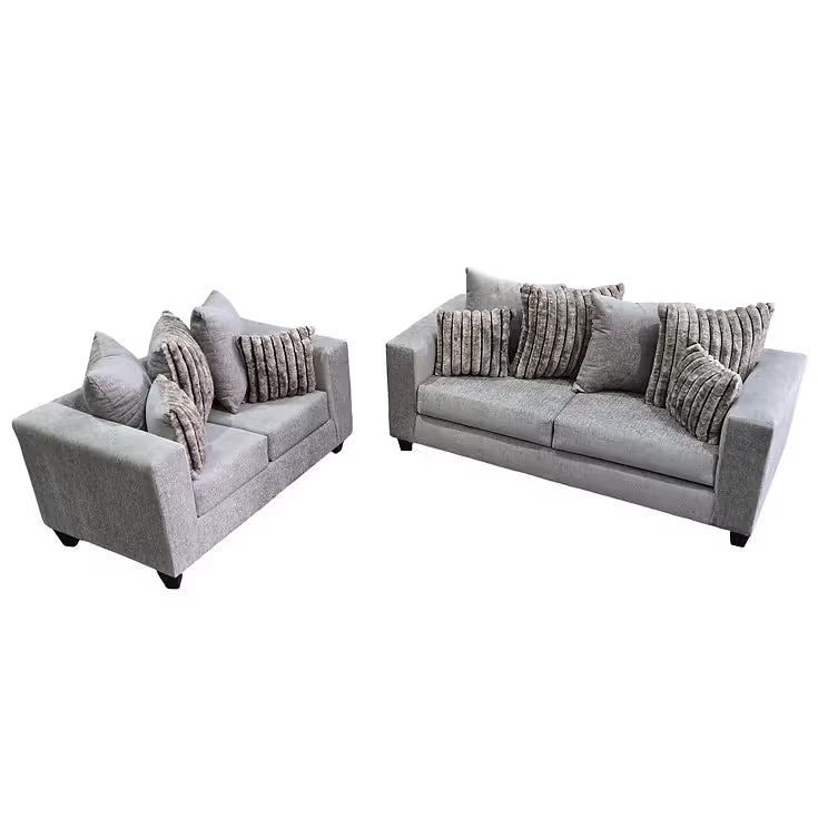 Kora S325 Sofa and Loveseat Set Smoke