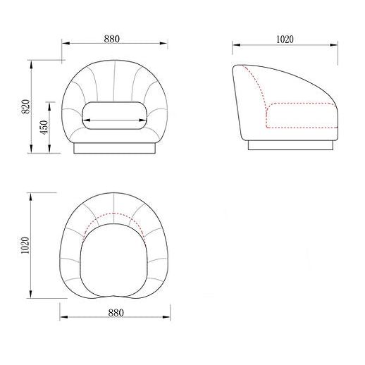 Olena S4046 Sofa and Loveseat Set Dove Grey