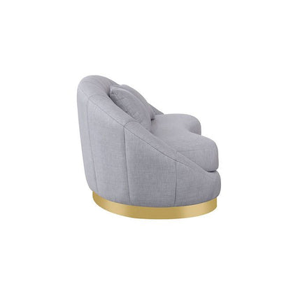 Olena S4046 Sofa and Loveseat Set Dove Grey