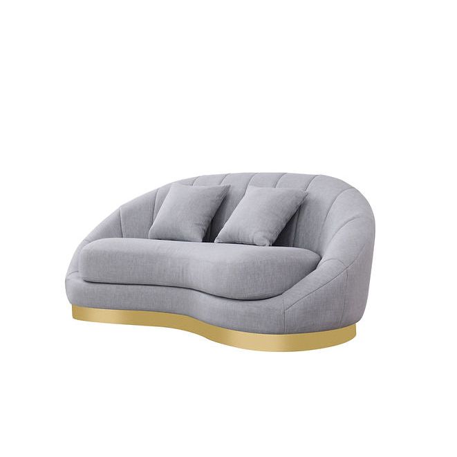 Olena S4046 Sofa and Loveseat Set Dove Grey
