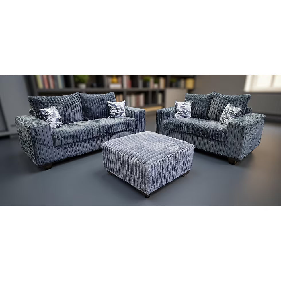 S320 Texan Oversize Living Room Set Grey