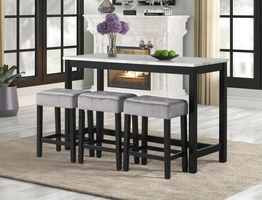 Gloria 4-Piece Counter Height Set