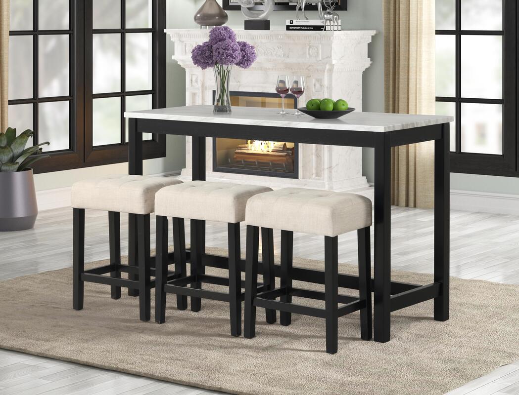 Gloria 4-Piece Counter Height Set